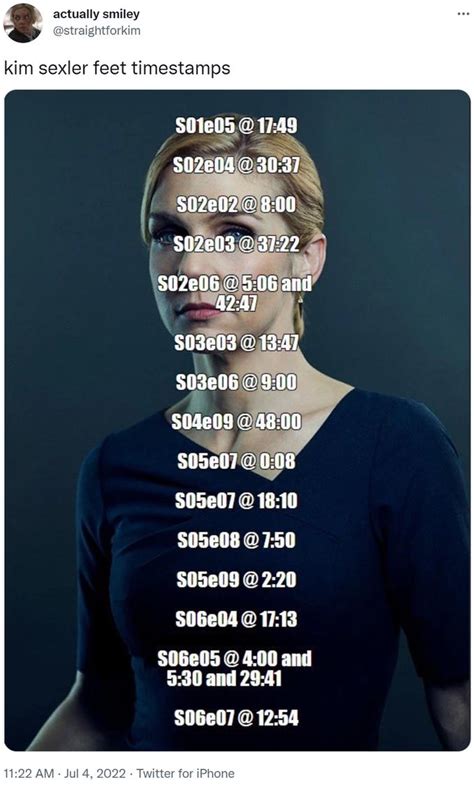 Kim Wexler Feet Timestamps